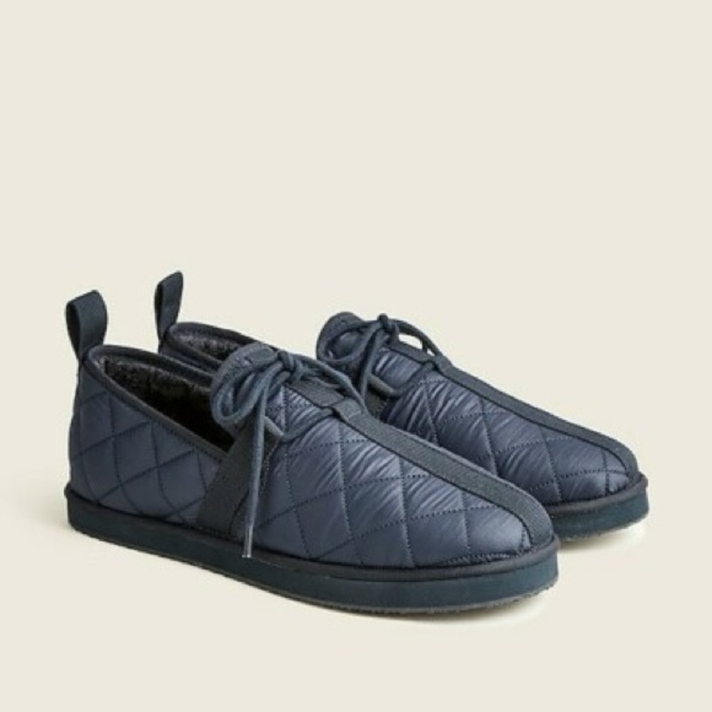 J Crew Quilted Chore Slippers